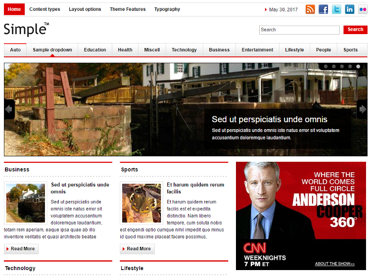 Simple Drupal Theme Simple Drupal Theme