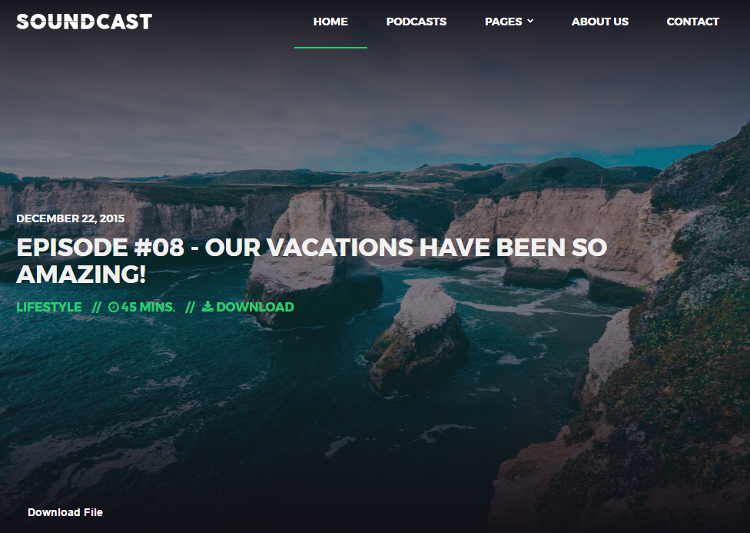 Soundcast HTML5 Template