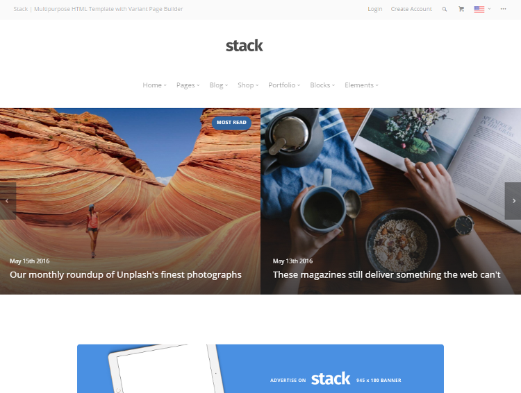 Stack Magazine HTML5 Template Stack Magazine HTML5 Template
