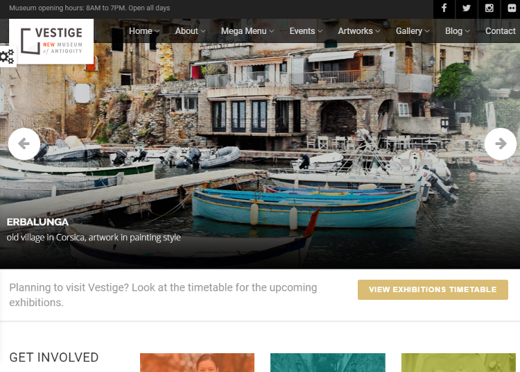 Vestige Museum HTML5 Template Vestige Museum HTML5 Template