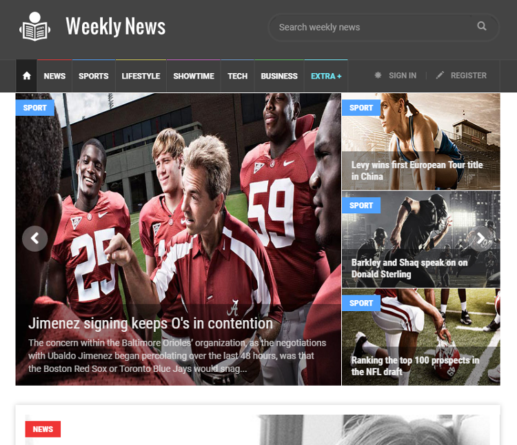 Weekly News HTML5 Template Weekly News HTML5 Template