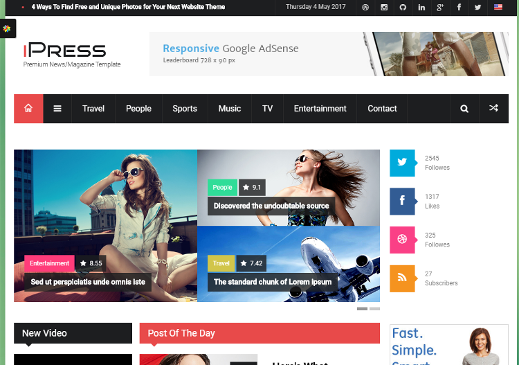iPress HTML5 Template iPress HTML5 Template
