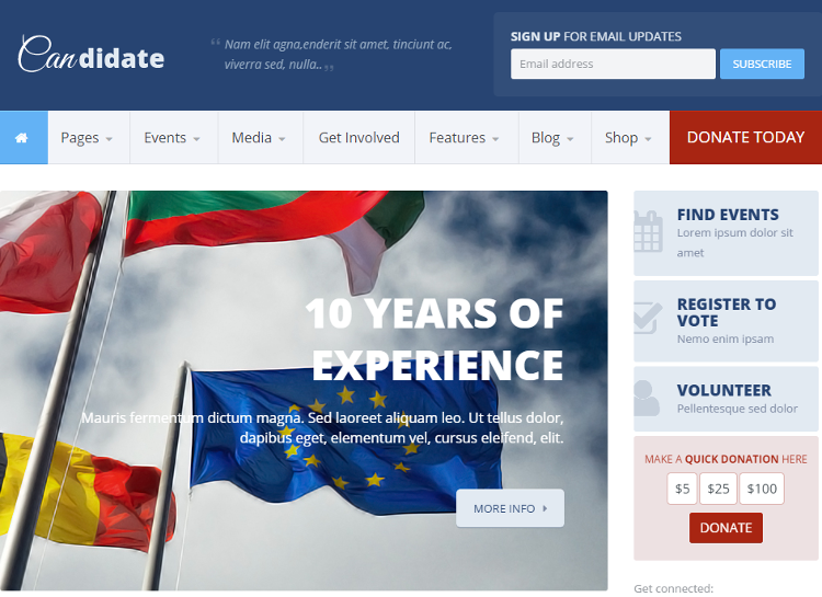 Candidate Drupal Theme Candidate Drupal Theme