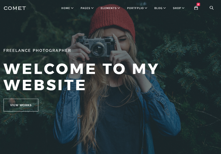 Comet Photography Drupal Theme Comet Photography Drupal Theme