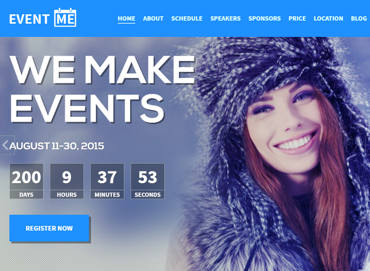 EventMe Drupal Theme