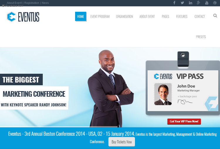 Eventus Drupal Theme