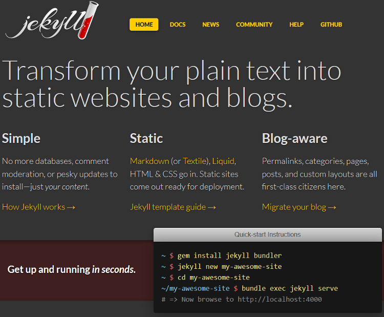 Static Site Generators - Create Simple, Fast Loading Websites