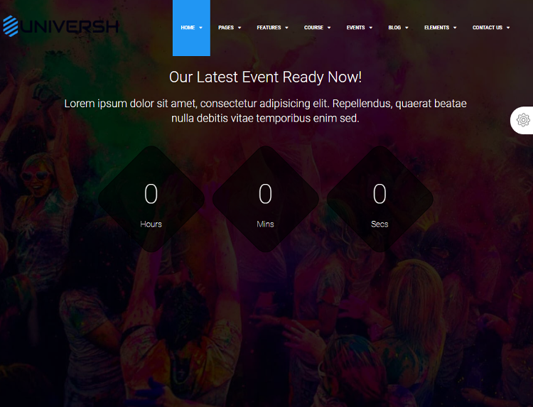 Universh Events Drupal Theme