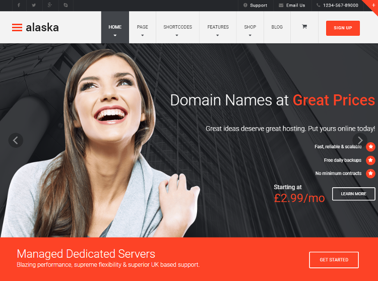 ALASKA Joomla Template ALASKA Joomla Template