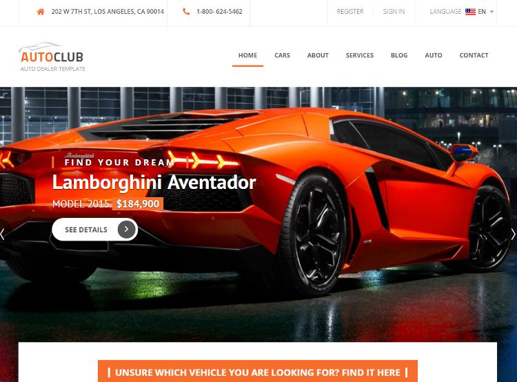 Auto Club Joomla Template