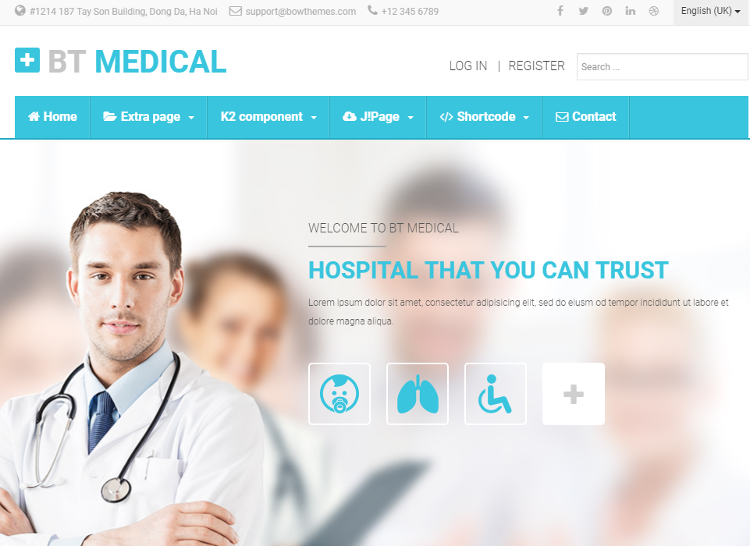 BT Medical Joomla Template