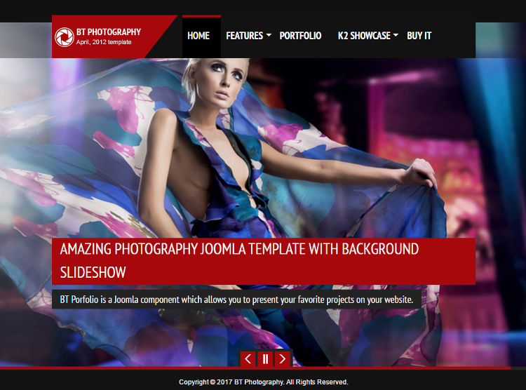 BT Photography Joomla Template BT Photography Joomla Template