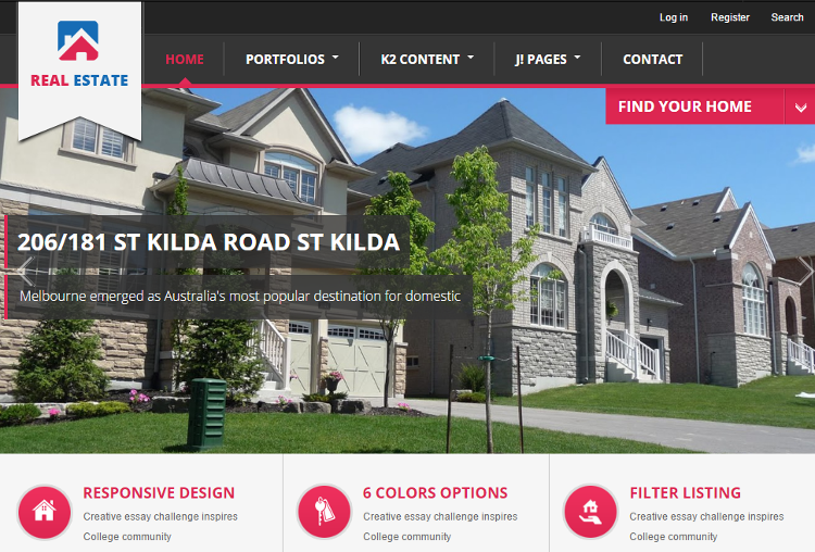 BT Real Estate Joomla Template
