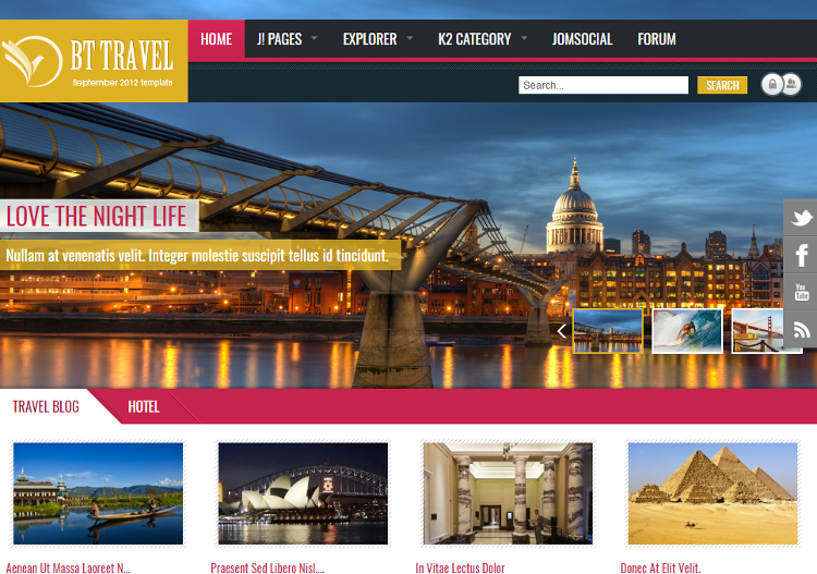 BT Travel Joomla Template