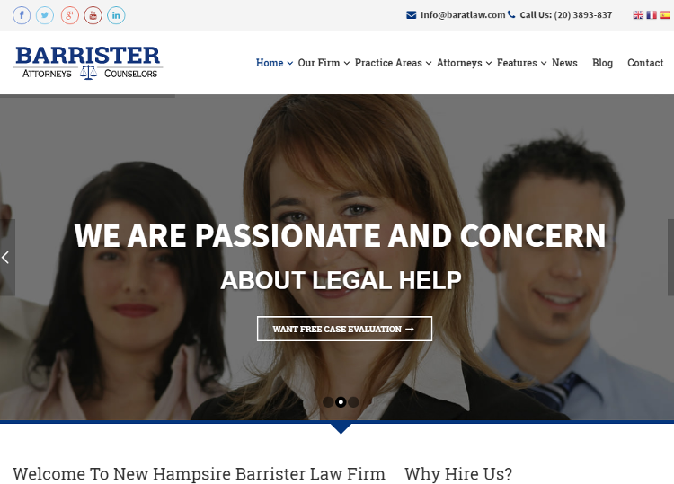 Barrister Joomla Template