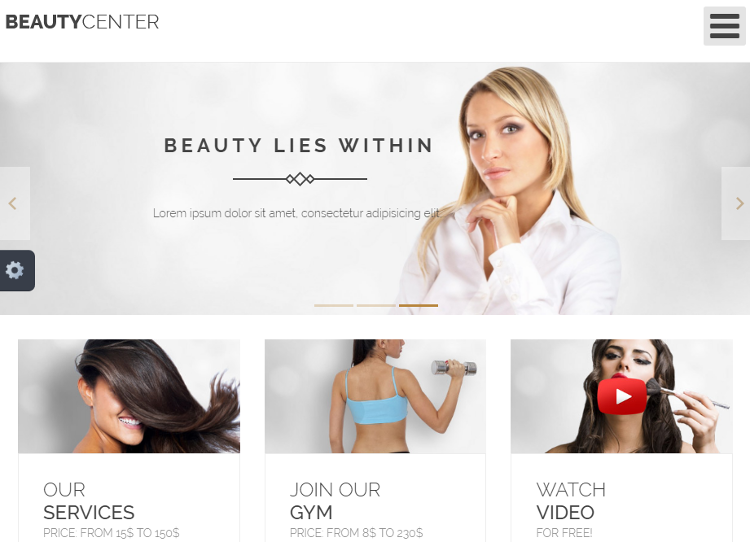Beauty Center Joomla Template