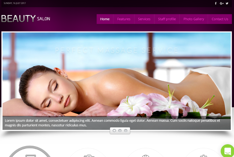 Beauty Salon Joomla Template