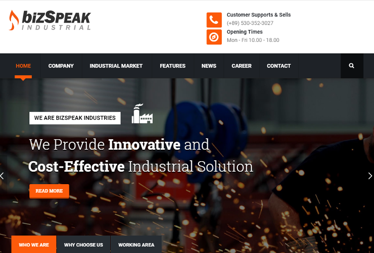 BizSpeak Joomla Template