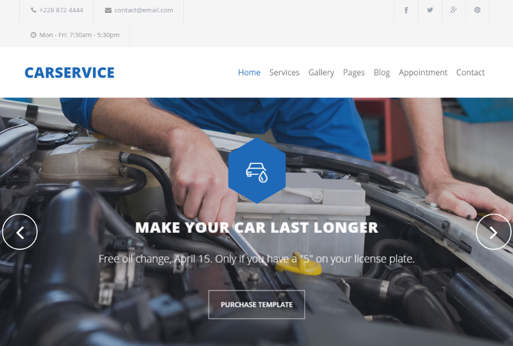 Car Service Joomla Template