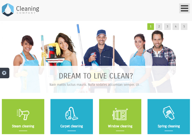 Cleaning Company Joomla Template Cleaning Company Joomla Template