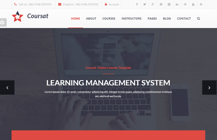Coursat Education Drupal Theme