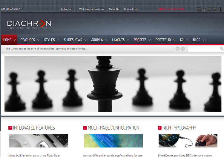 Diachron Joomla Template