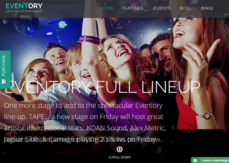 Eventory Joomla Template Eventory Joomla Template