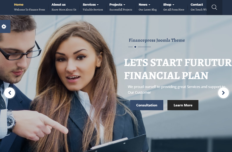 Finance Press Joomla Template Finance Press Joomla Template