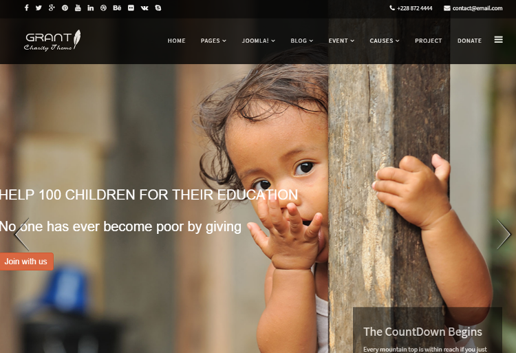 Grant Joomla Template