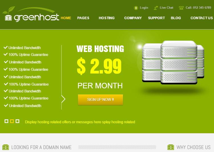 GreenHost Joomla Template GreenHost Joomla Template