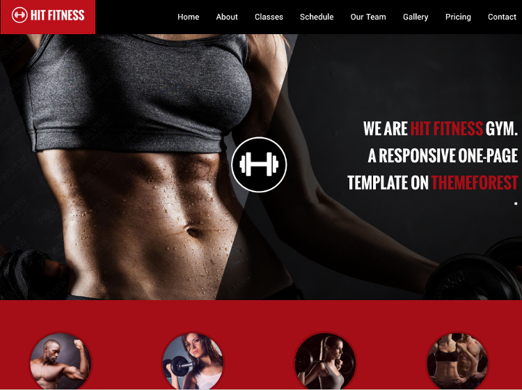 Hit Fitness Joomla Template
