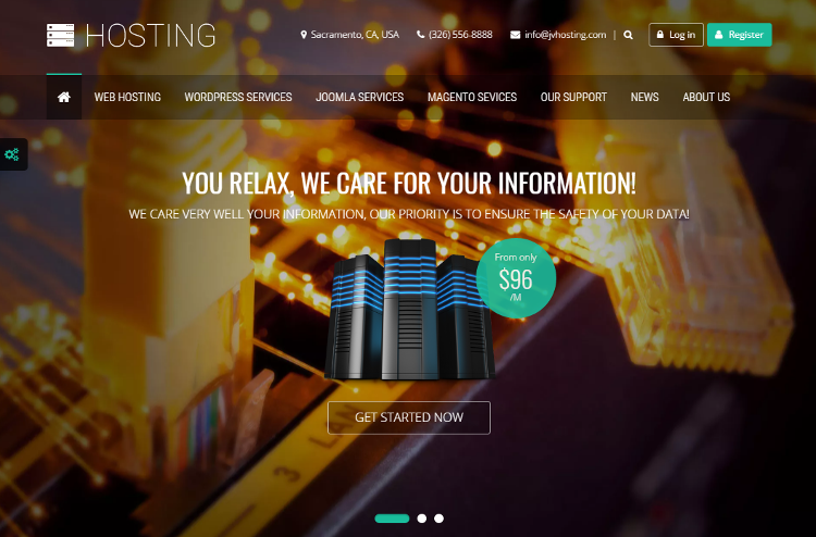Hosting Joomla Template Hosting Joomla Template