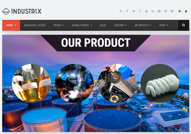 Industrix Joomla Template