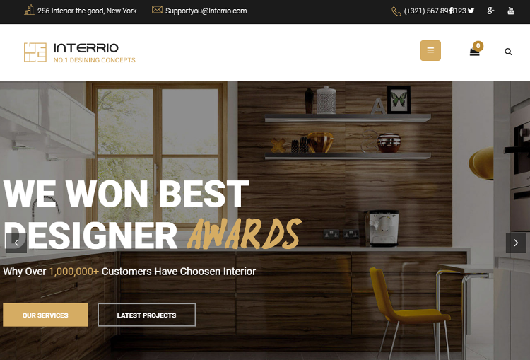 Interrio Joomla Template