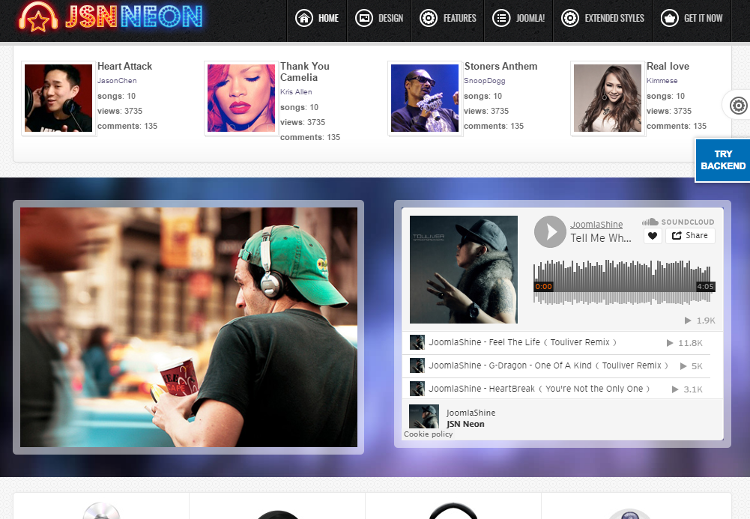 JSN Neon Joomla Template JSN Neon Joomla Template