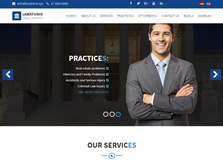 LawStudio Joomla Template