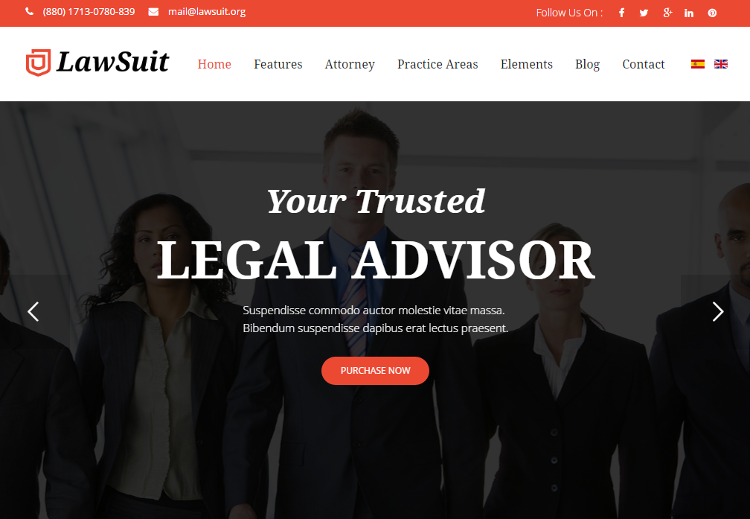 LawSuit Joomla Template