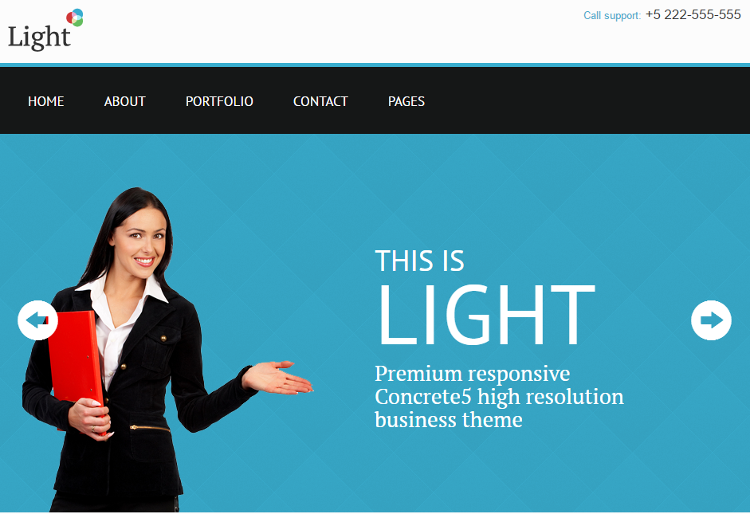 Light Concrete5 Theme Light Concrete5 Theme