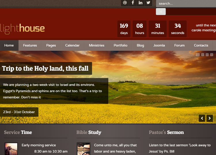 Lighthouse Joomla Template