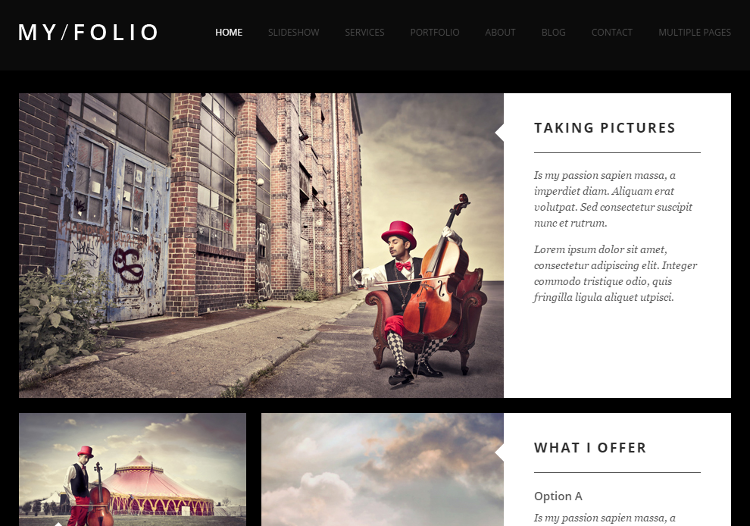 MY FOLIO Joomla Template MY FOLIO Joomla Template