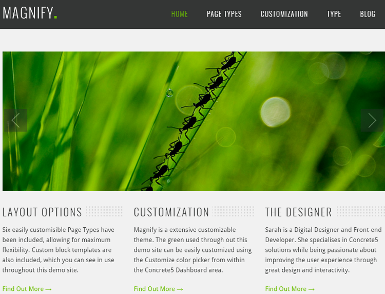Magnify Concrete5 Theme Magnify Concrete5 Theme