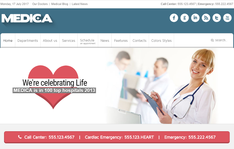 Medica Joomla Template