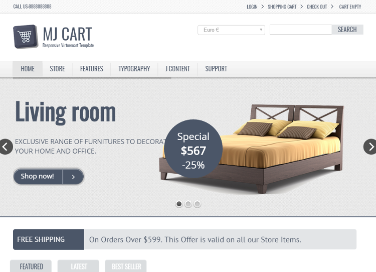 Mj Cart Joomla Template Mj Cart Joomla Template