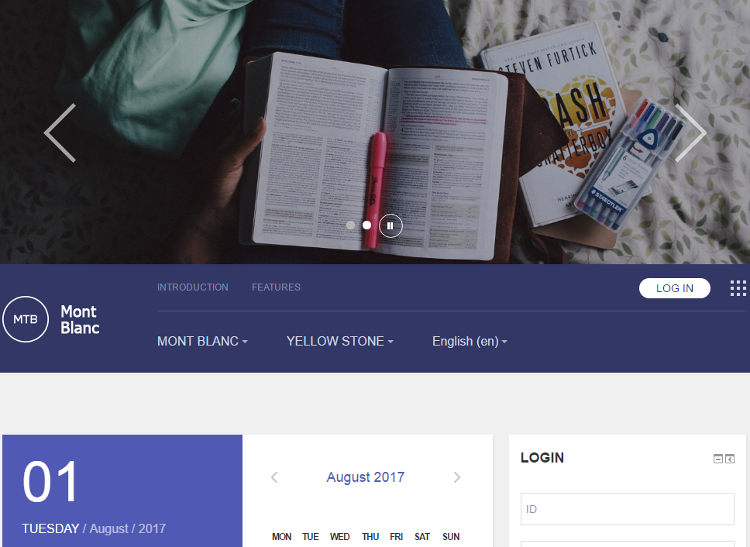 MontBlanc Moodle Theme MontBlanc Moodle Theme