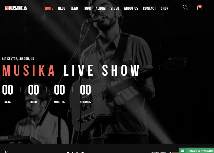 Musika Joomla Template Musika Joomla Template