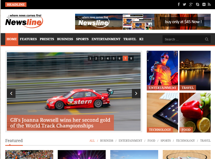 Newsline Joomla Template Newsline Joomla Template