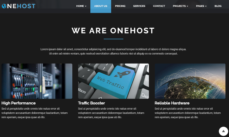 Onehost Joomla Template Onehost Joomla Template