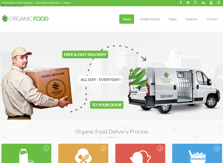 Organic Food Drupal Theme
