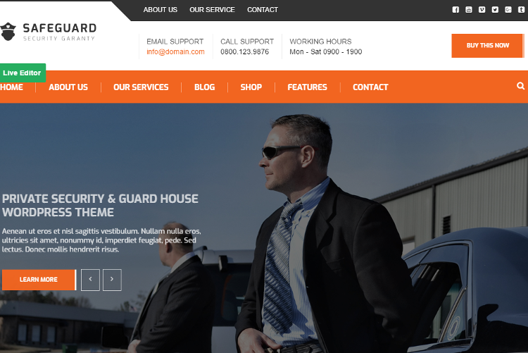 Safeguard WordPress Theme