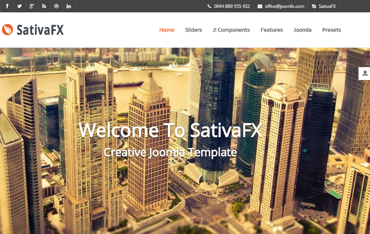 SativaFX Joomla Template